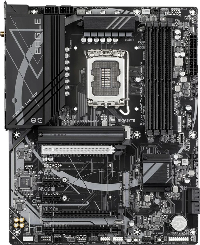Pllakë amë Gigabyte Z790 EAGLE AX, Socket LGA1700, ATX, DDR5, Wi-Fi 6E, e zezë