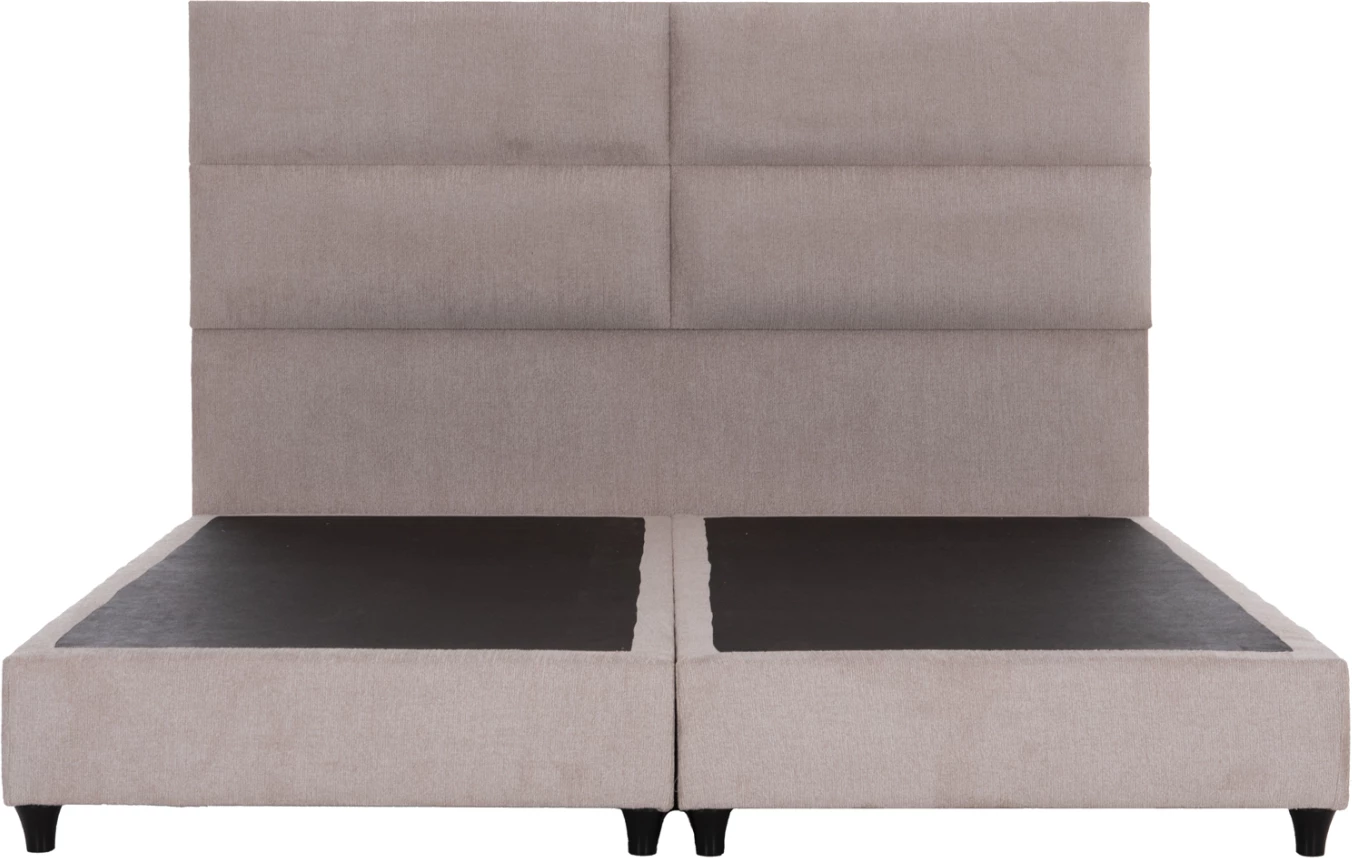 Krevat king-size MILO, material stof, ngjyrë bezhë, FH628.32, për dyshek 180x200cm