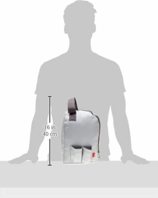 çantë për hekur Rayen 6333.01, 30x20x15 cm, 4 ndarje, e ventilume, rezistente ndaj nxehtësisë, gri