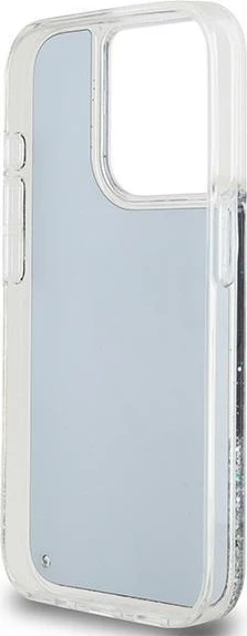 Mbështjellës DKNY Liquid Glitter Big Logo për iPhone 13 Pro / 13, i zi