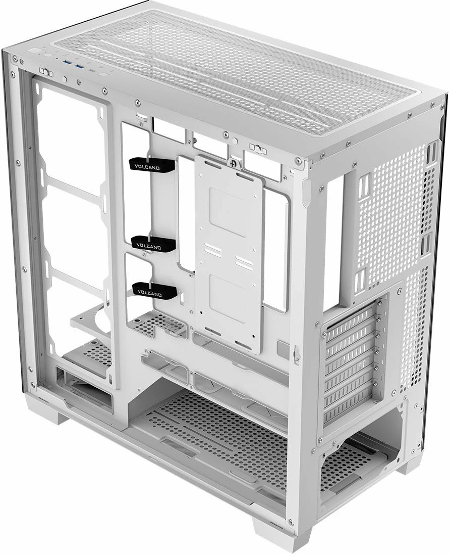 Kasë Modecom Volcano Stellar NF (AT-STELLAR-NF-0000-20) Midi Tower ATX/mATX, USB-C, e bardhë