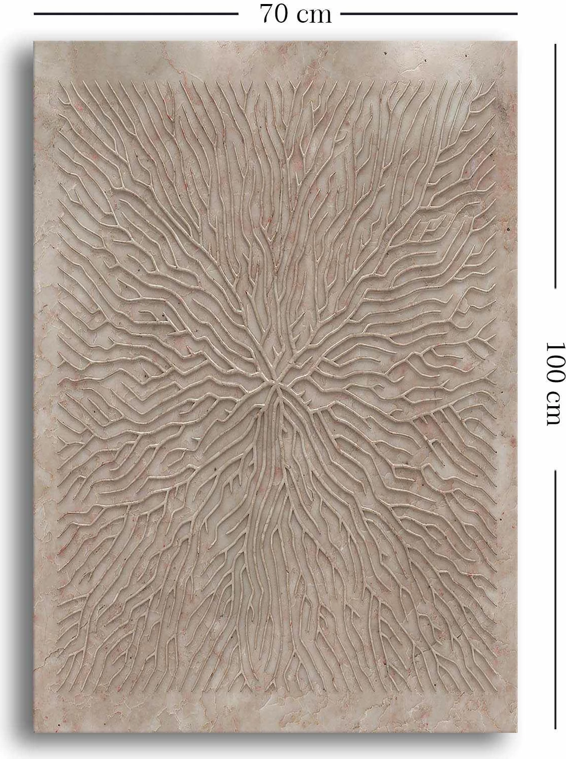 Pikturë dekorative në kanavacë, shumëngjyrëshe, Wallity, 70x100cm, Wabisabi-010