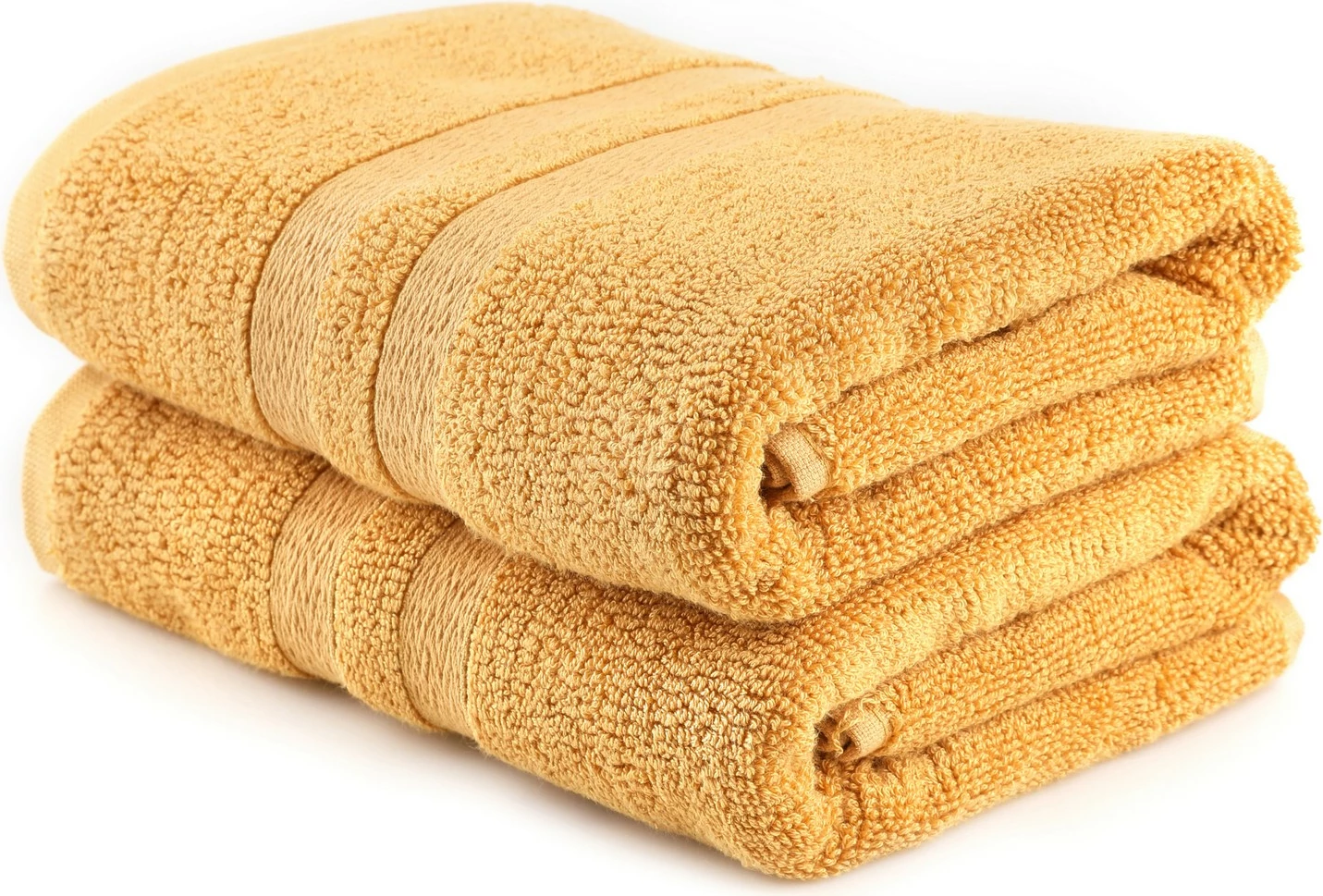 Set peshqirësh banje (2 copë), Mijölnir, Ayliz, ngjyrë mustardë