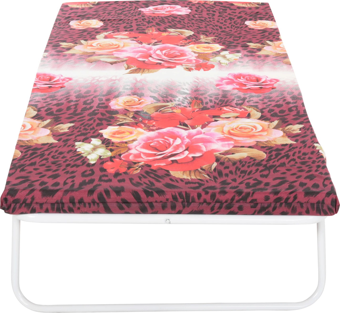 Shtrat kamping palosës me dyshek 6cm shkumë 180x80 me mbështetje druri