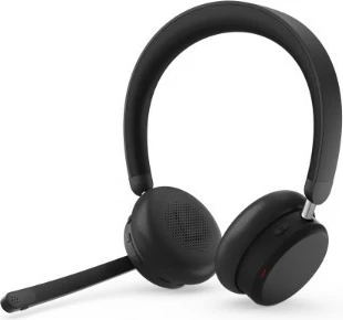 Kufje pa tela me dy modalitete, Lenovo 6550 4XD1S19778, ANC/ENC, Bluetooth 5.3 dhe USB-C receiver, 60 orë, Teams, e zezë