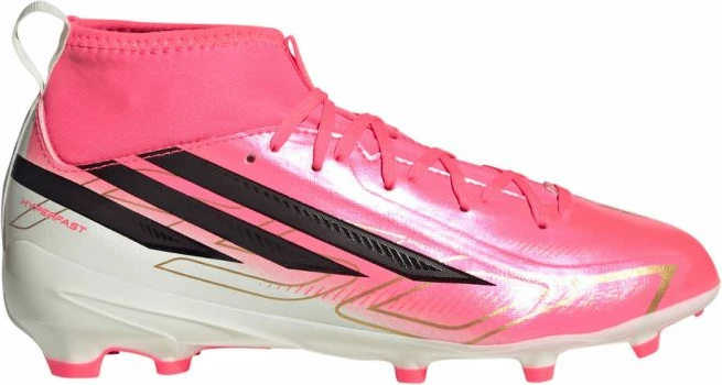 Atlete futbolli për fëmijë adidas F50 Hyperfast League Mid FG, rozë