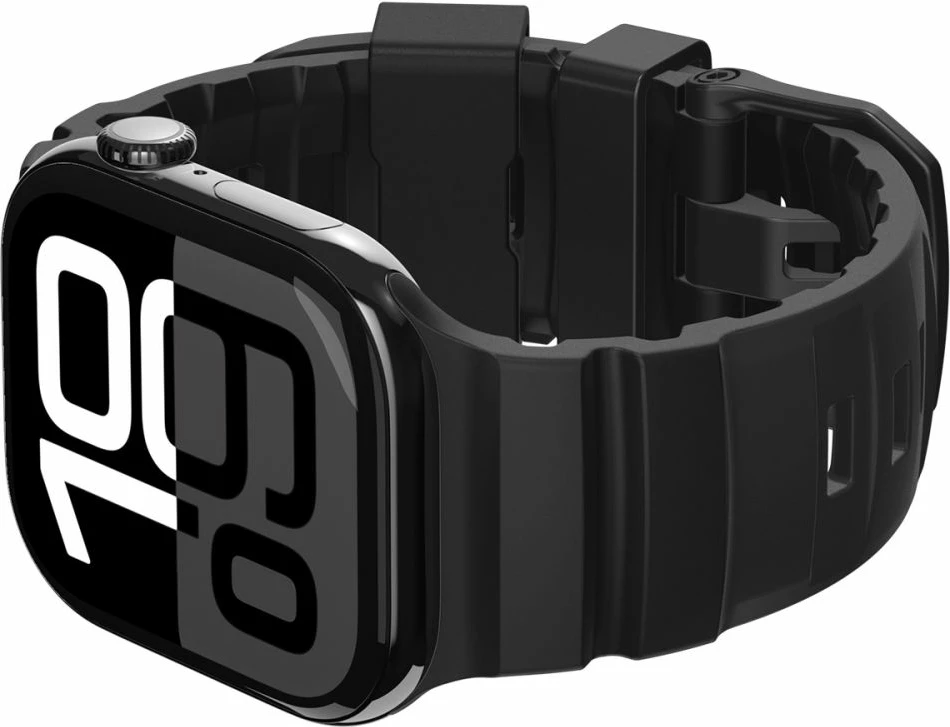 Rrip silikoni Spigen WBS2 për Apple Watch 44/45/46/49 mm, i zi, 1 copë