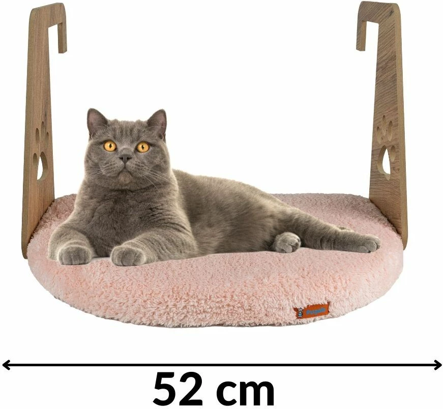 Shtrat për kafshë, për radiator, ngjyrë rozë, Paws & Whiskers