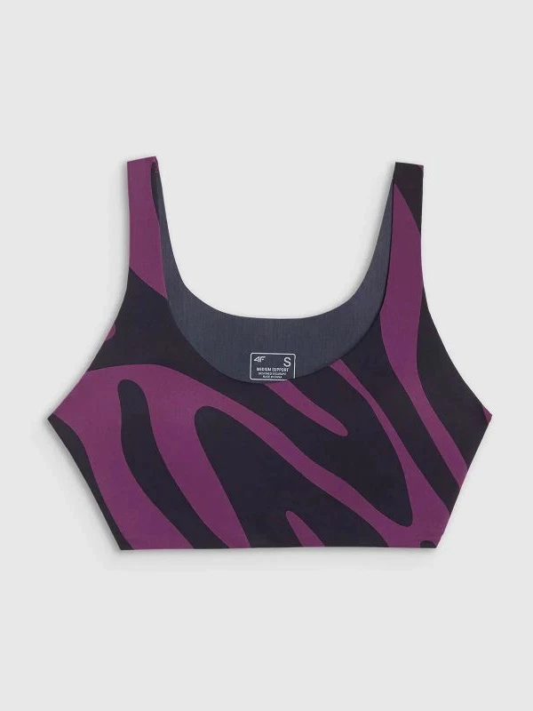 Bra sportiv për femra 4f, me print