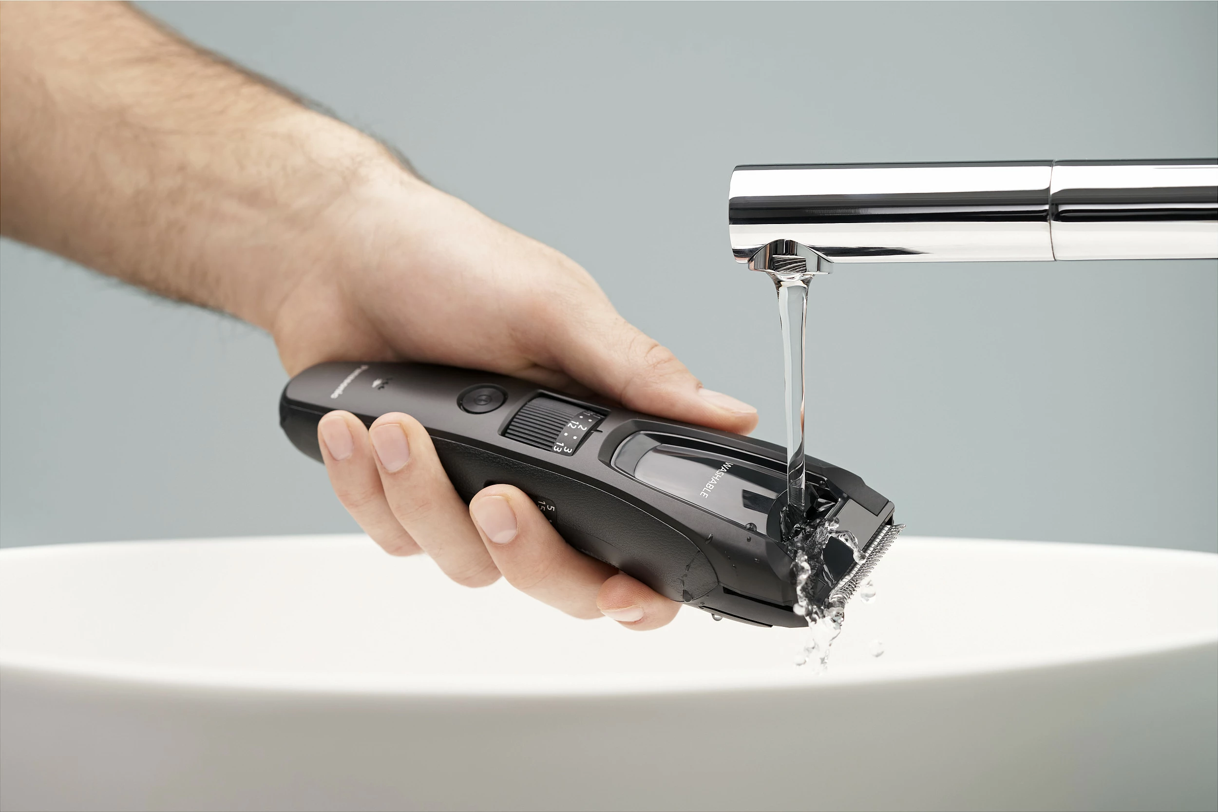Makinë rroje Panasonic ER-GB61-K503, trimmer 3-në-1 për mjekër dhe flokë, e zezë
