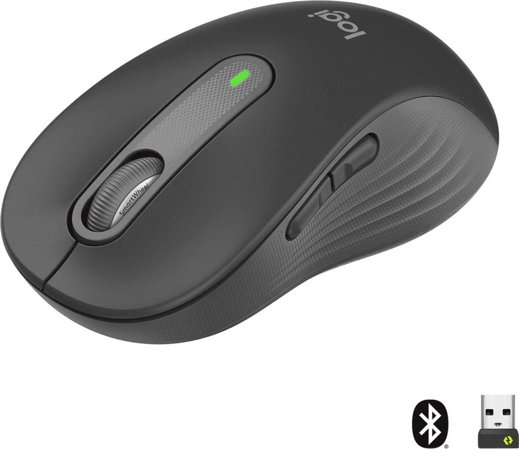 Maus Logitech M650 L Signature 910-006236 wireless Bluetooth dhe USB receiver, gri 5