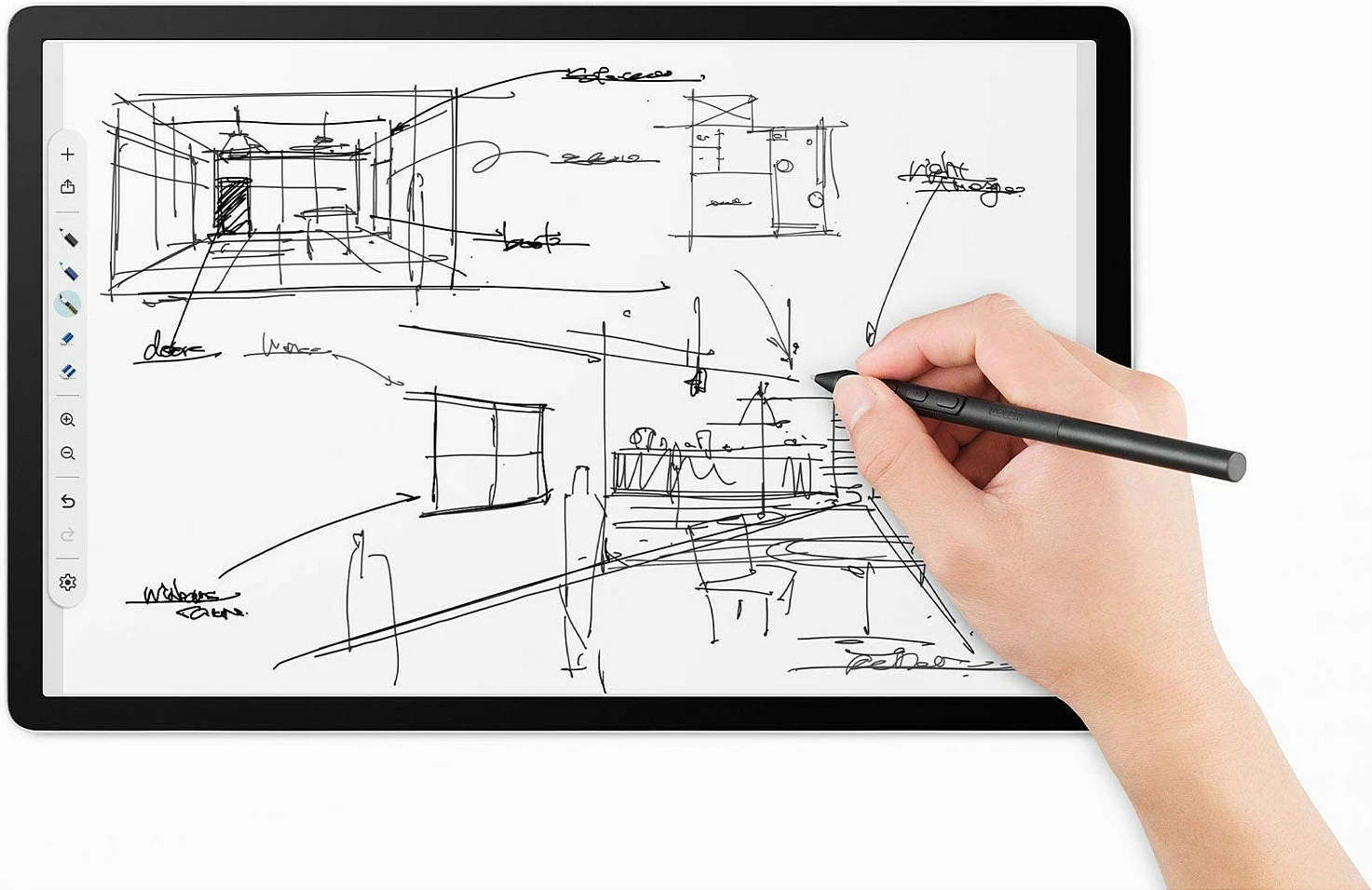 Tablet grafik Wacom MovinkPad Pro 14, OLED 14", 256GB, USB-C/Bluetooth, me pen, e zezë