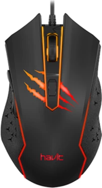 Maus HAVIT Gamenote HV-MS1027, RGB, 6 butona, 3600 DPI, USB, i zi