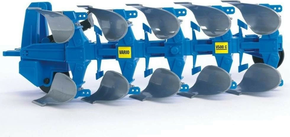 Lodër plug rrotullues, BRUDER, BR-02331, shkallë 1:16, plastikë, blu/gri