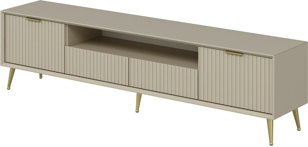 Komodë TV Hanah Home, Luxe, ngjyrë rëre
