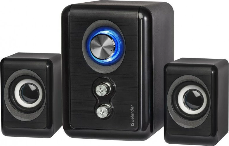 Altoparlantë Defender V11 2.1, 11W, me tela, USB, të zi