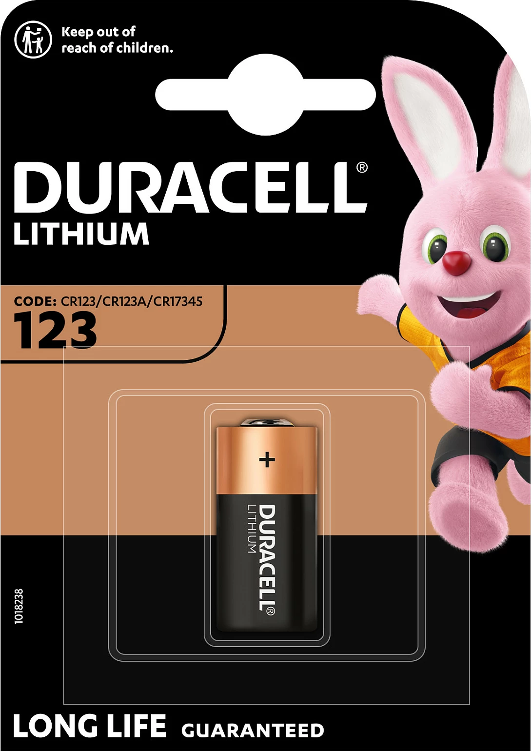 Bateri Duracell Lithium 123 (CR123A) 3V, 1 copë, Multikolor