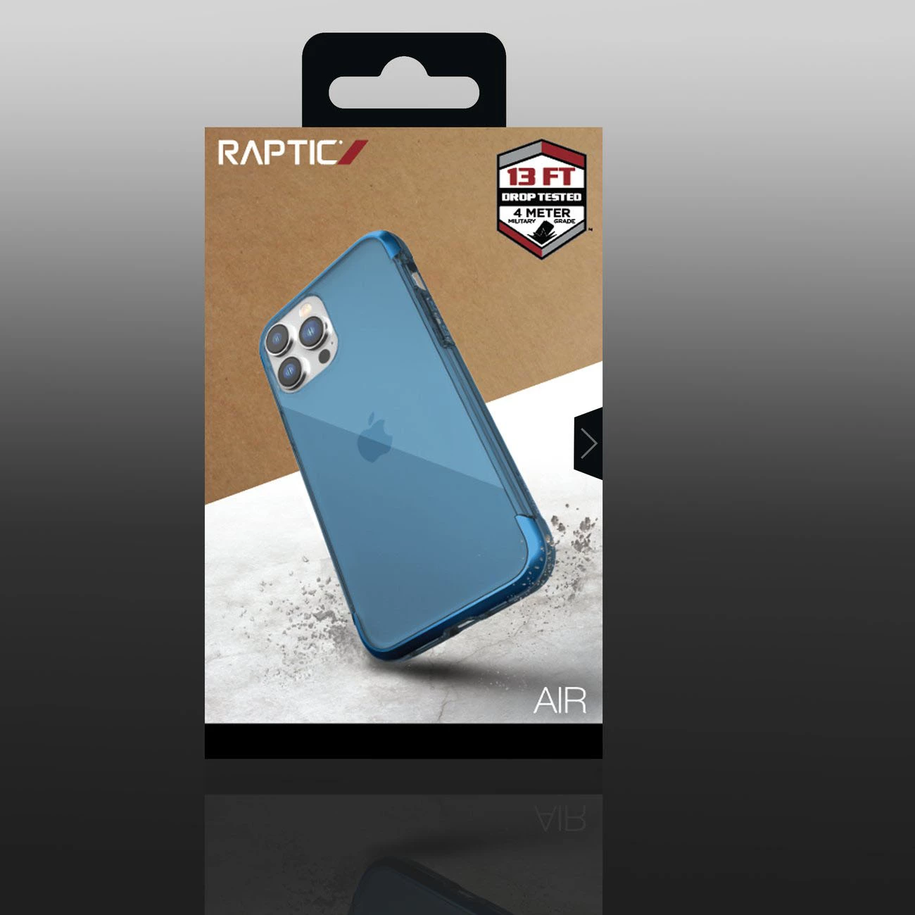 Mbështjellës Raptic X-Doria Air për iPhone 14 Pro Max, i blinduar, Blue