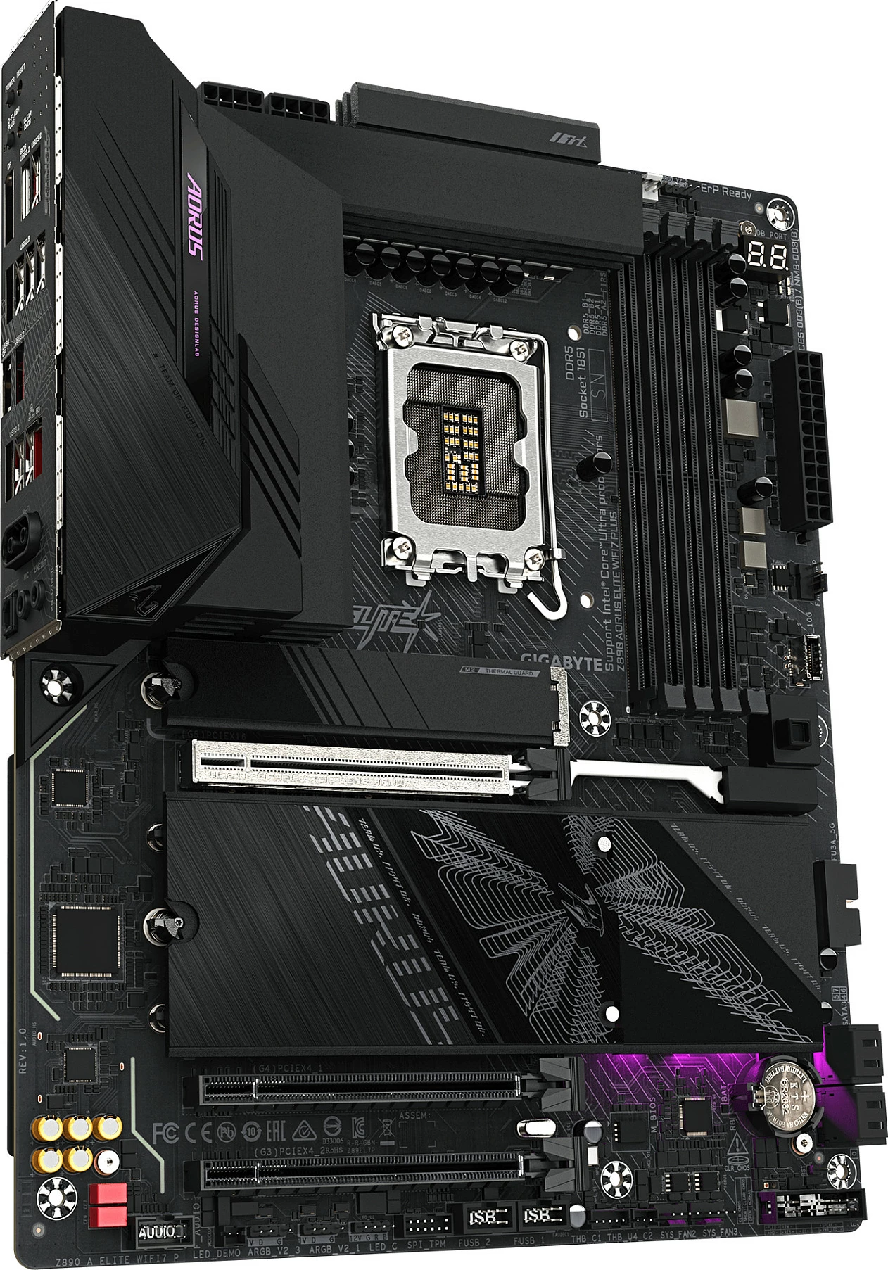 Pllakë amë Gigabyte Z890 AORUS Elite WiFi7 Plus, LGA1851, HDMI/DP, e zezë
