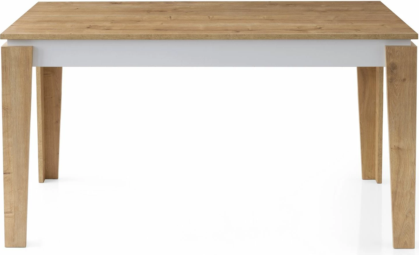 Tavolinë ngrënieje, ngjyrë lis dhe e bardhë, Skye Decor, Asos - 2971
