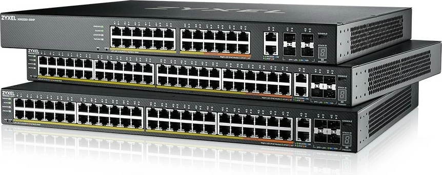 Switch Zyxel XGS2220-30, i menaxhuar, L3, Gigabit Ethernet, montim në rack