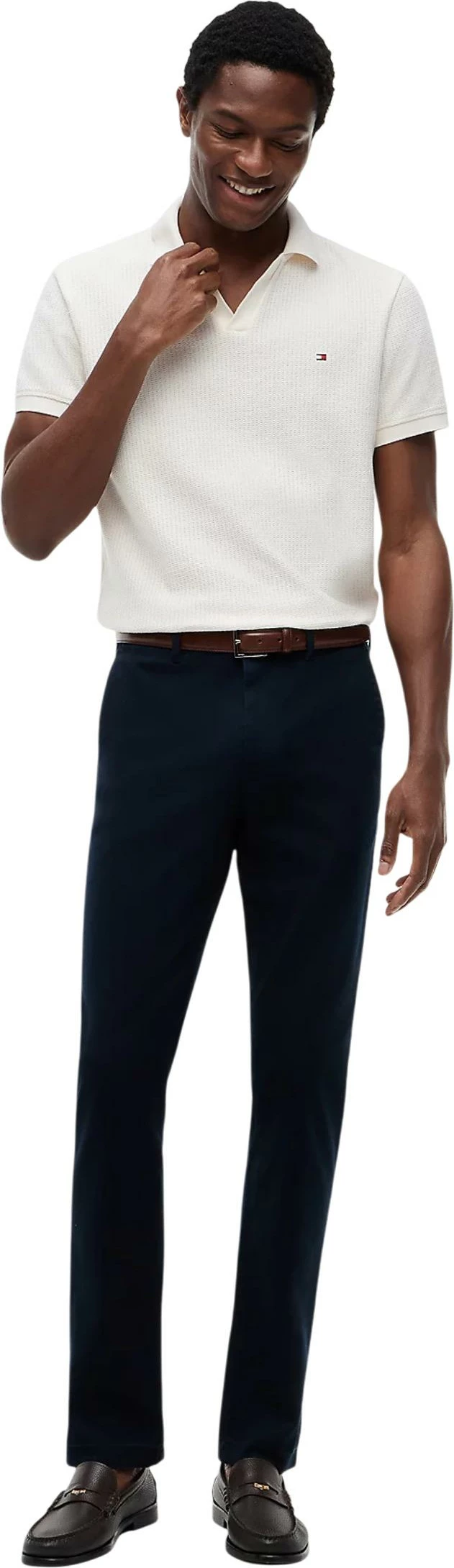Pantallona për meshkuj Tommy Hilfiger Denton Open Structure MW0MW43151, blu [Madhësia: 38/30]