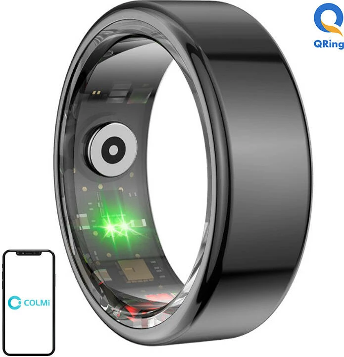 Smartring Colmi R02, madhësia 8, 18.1mm, e zezë