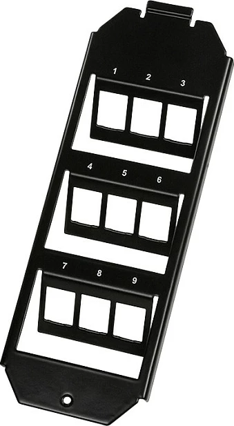 Insert për floor box LogiLink, 9x module Keystone (3x3), i zi