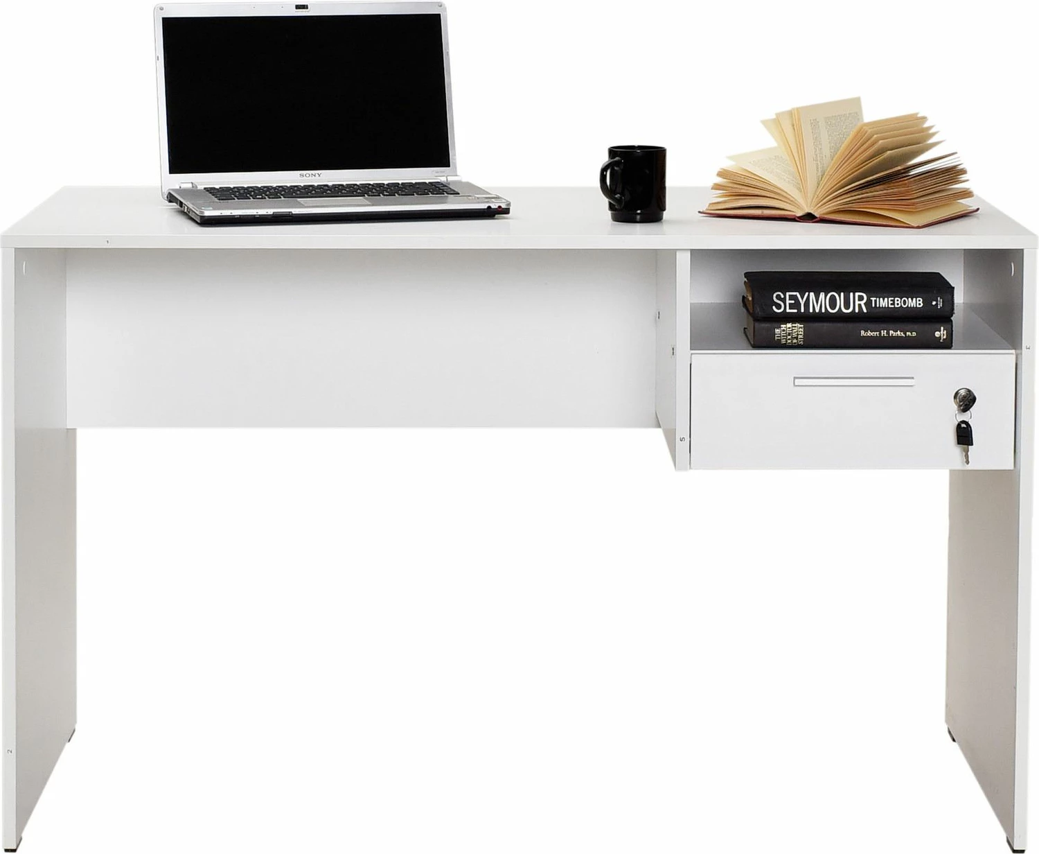 Tavolinë studimi Hanah Home, e bardhë, Cms-510-Dd-1