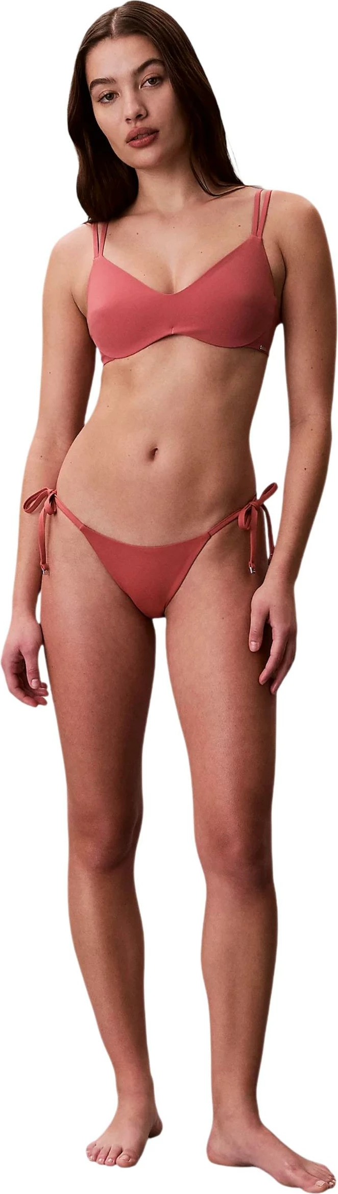 Sutjenë bikine femra Calvin Klein Jeans BRALETTE LV00Q61121, rozë antike [Madhësia: S]