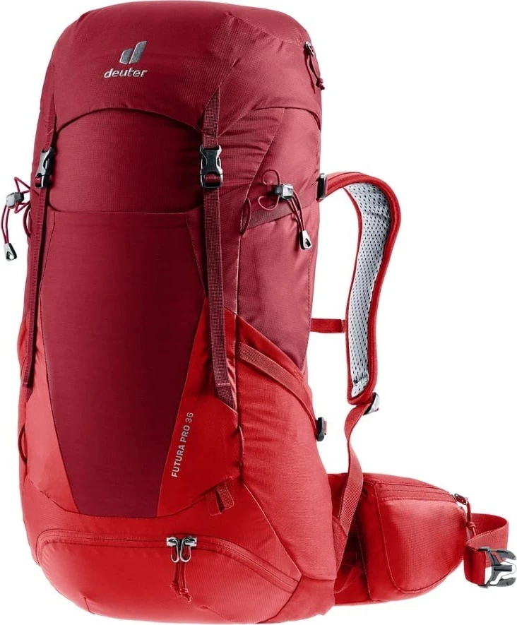 Çantë shpine Deuter Futura PRO 36 për hiking, e kuqe