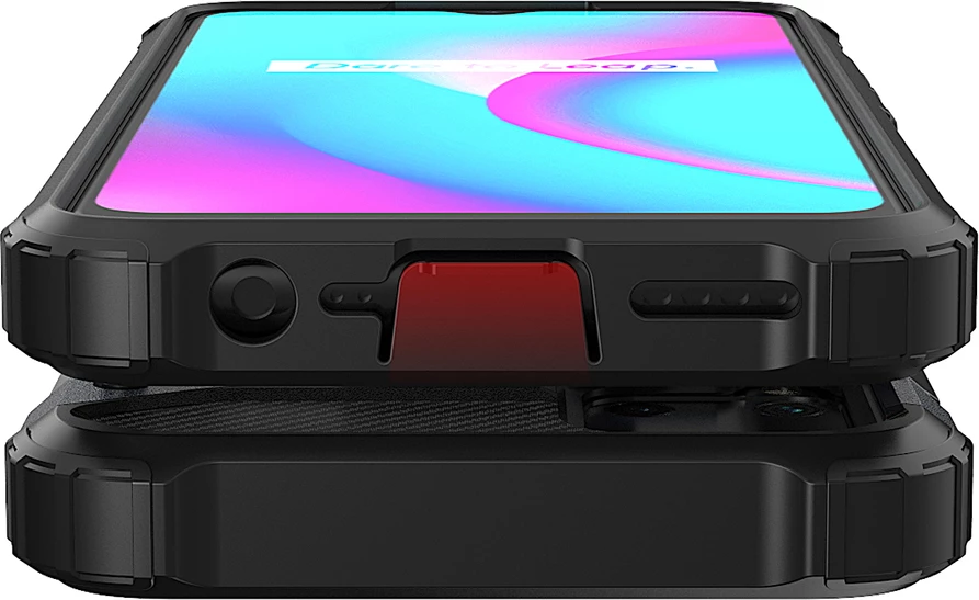 Mbështjellës Hybrid Armor Hurtel për Realme 10 5G / Realme 9i 5G, i zi