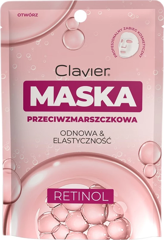 Maskë për fytyrë Clavier Anti-wrinkle me retinol për femra 25ml
