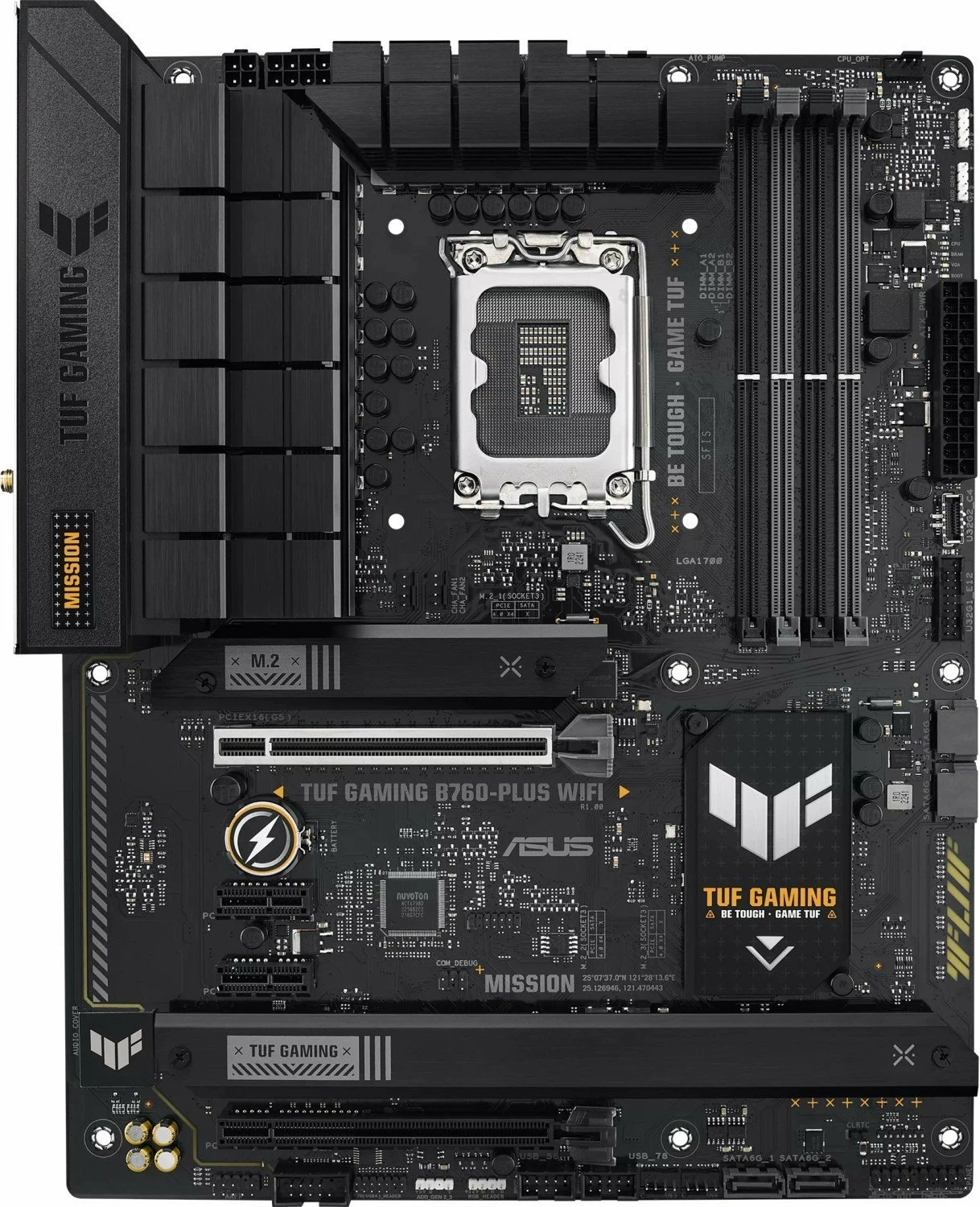 Pllakë amë Asus TUF GAMING B760-PLUS WIFI, ATX, Wi‑Fi, Bluetooth