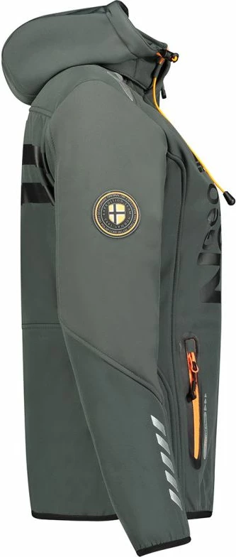 Jakne softshell për femra Geographical Norway, gri/portokalli [Madhësia: M]
