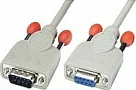 Kabllo seriake RS232 LINDY, DB9 mashkull-në-femër, 0.5m, gri
