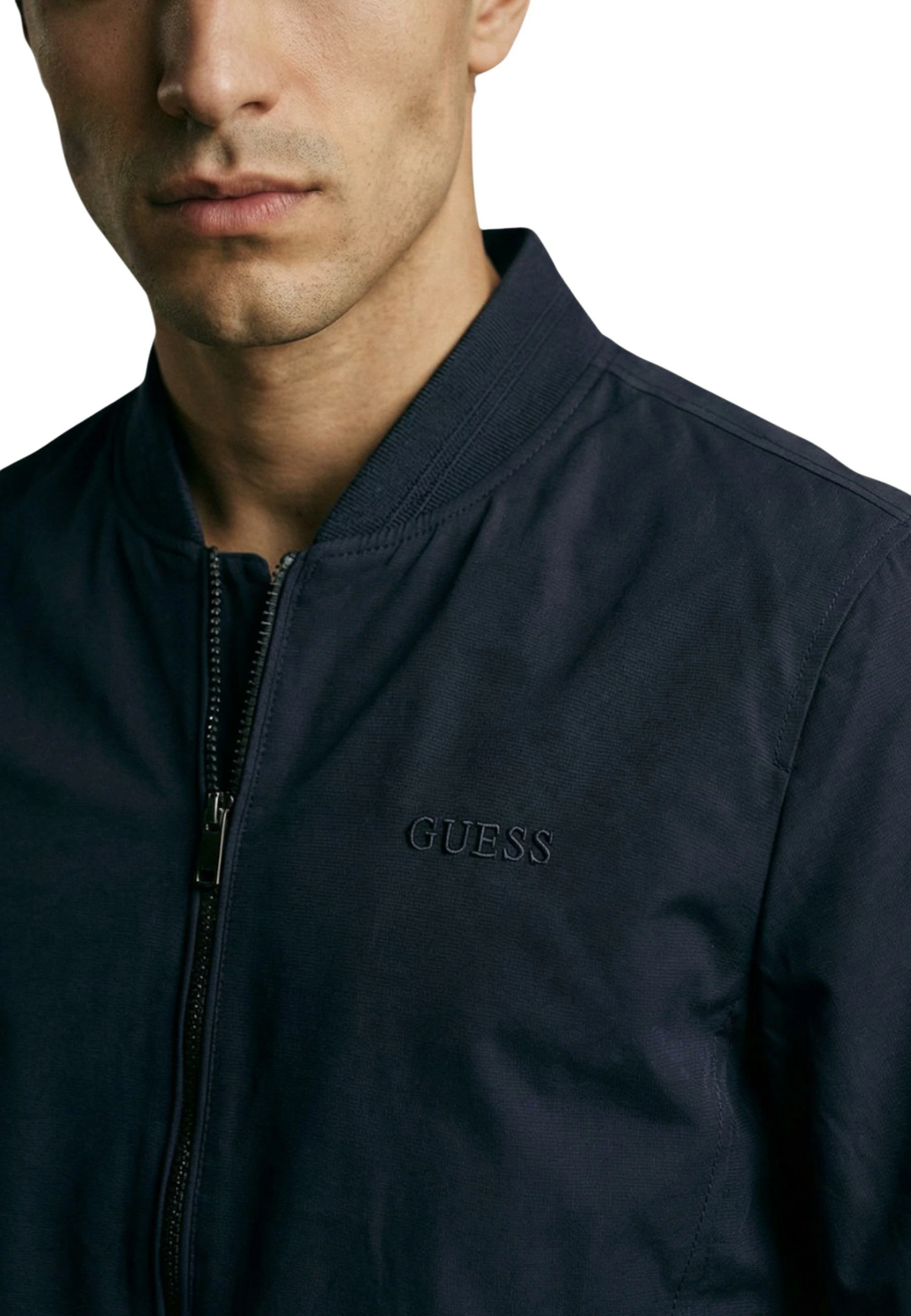 Jakne bomber Guess M6RL09 WJ362 për meshkuj, e kaltër [Madhësia: M]