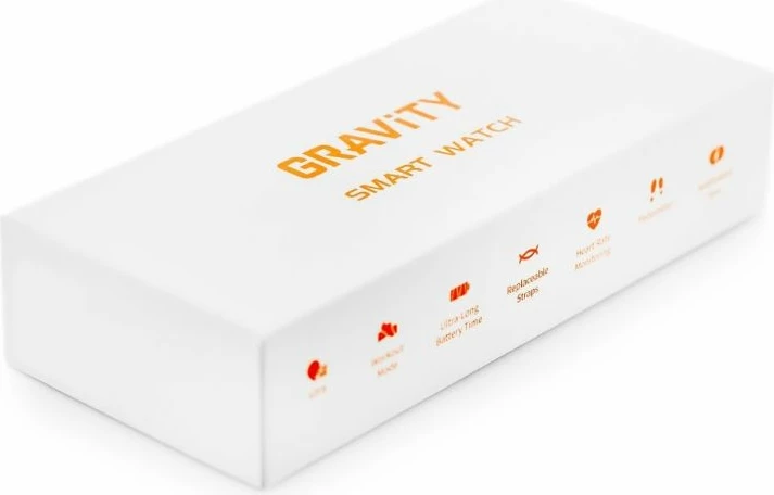Smartwatch për femra Gravity, e zezë