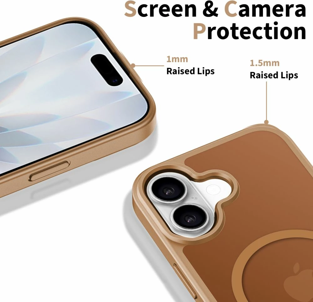 Mbështjellës Tech-Protect BasicMag për iPhone 17, MagSafe, kafe, 1 copë