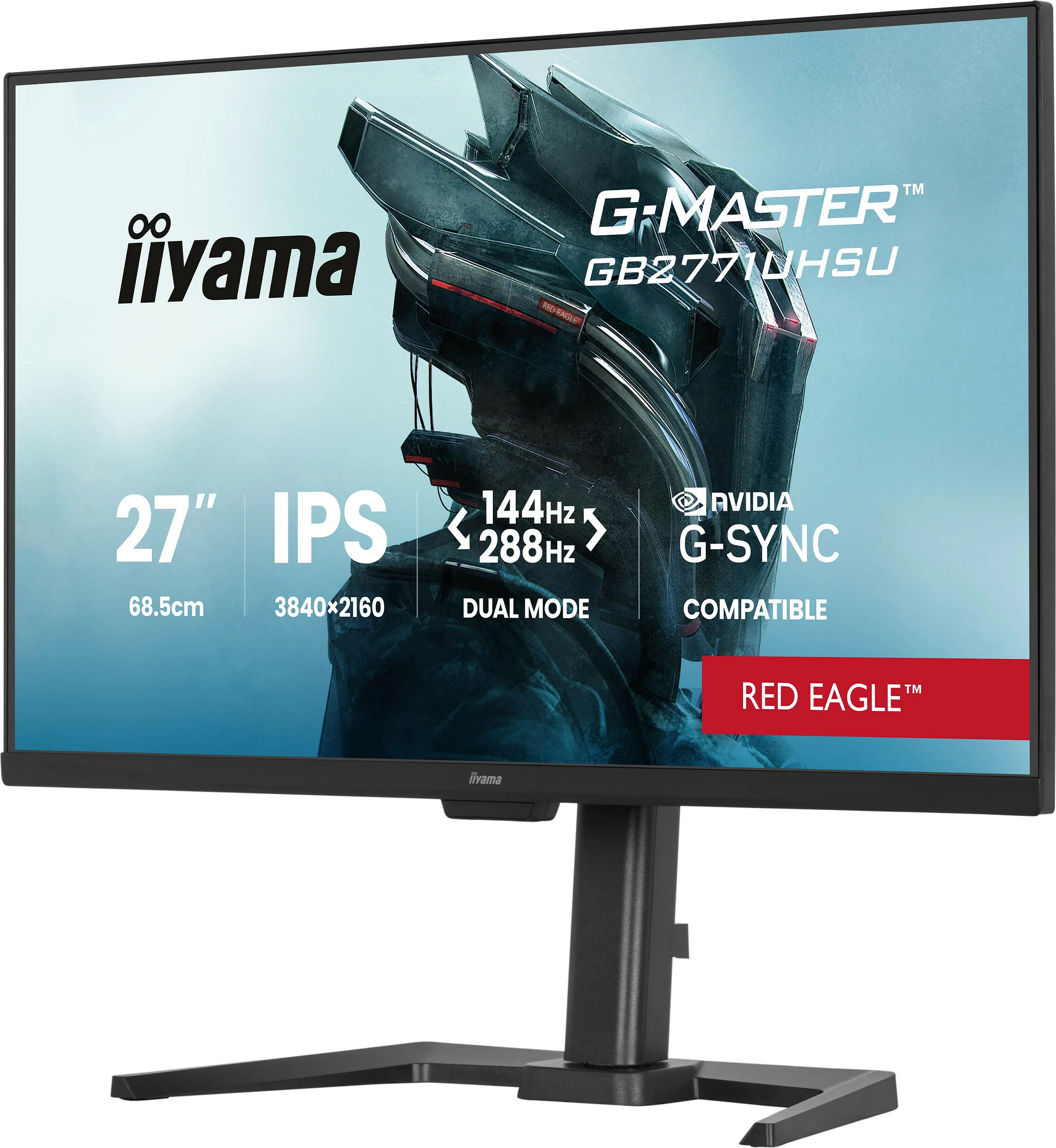 Monitor gaming iiyama G-MASTER GB2771UHSU-B1, 27", 4K IPS, 144Hz/288Hz, i zi