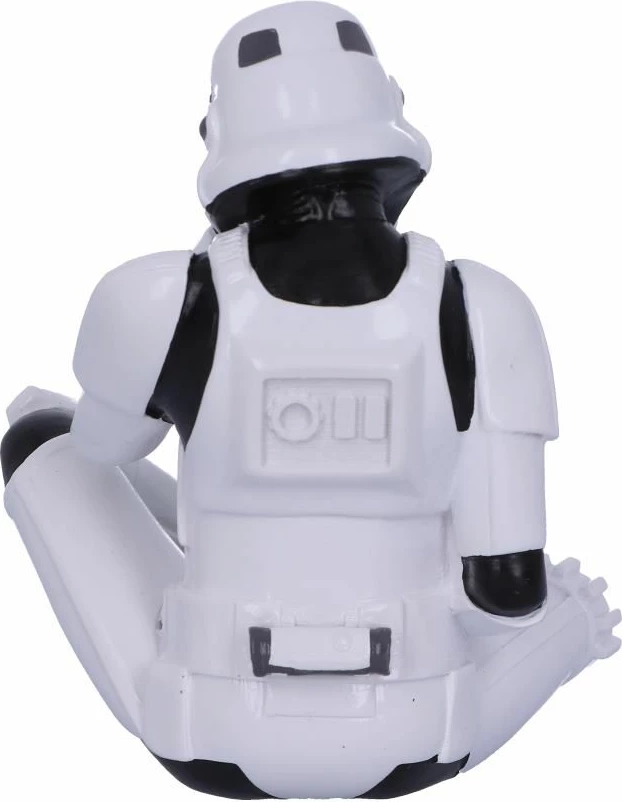 Figurinë koleksionuese NEMESIS NOW See No Evil Stormtrooper 10 cm, rrëshirë, bardhë/zezë