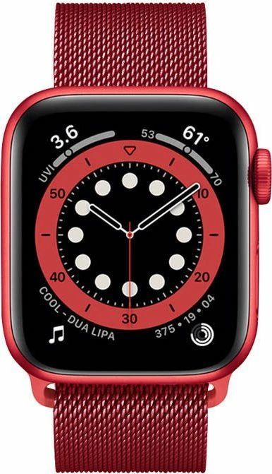 Rrip Smartwatch Crong Steel Milanese Band për Apple Watch 38/40 mm, i kuq