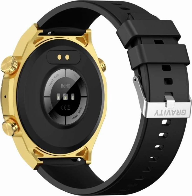 Smartwatch Gravity për meshkuj, e zezë