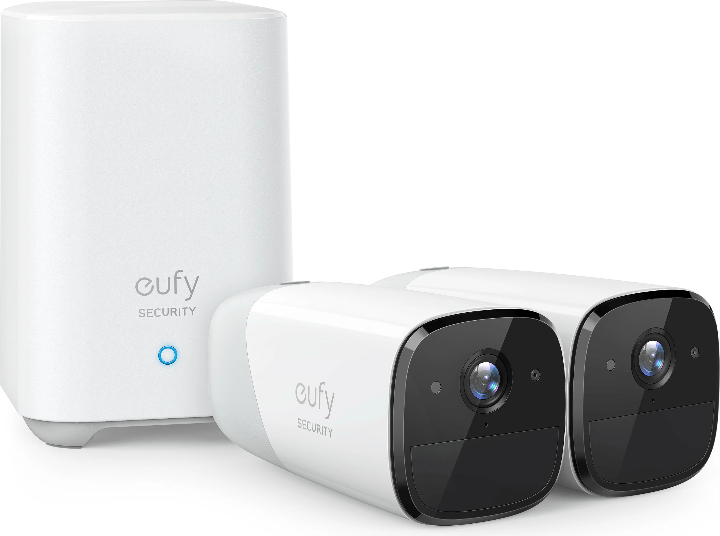 Kamerë sigurie EUFY eufyCam 2 Pro, sistem 2 kamera, 2K, pa kabllo, IP67, HomeKit/Alexa, e bardhë