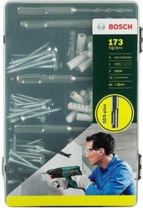 Set elemente montimi SDS-plus Bosch 2607017163, 173 copë