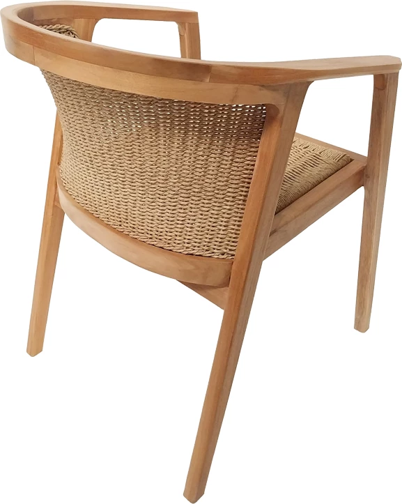 Set tavoline me karrige Granny-Kenda, 3 pjesë, ngjyrë natyrale-bezhë, Φ80x75cm