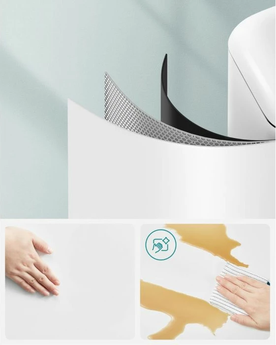 Kosh mbeturinash me pedal SONGMICS LTB01W 30 L, soft-close, me kovë të brendshme, metal, e bardhë