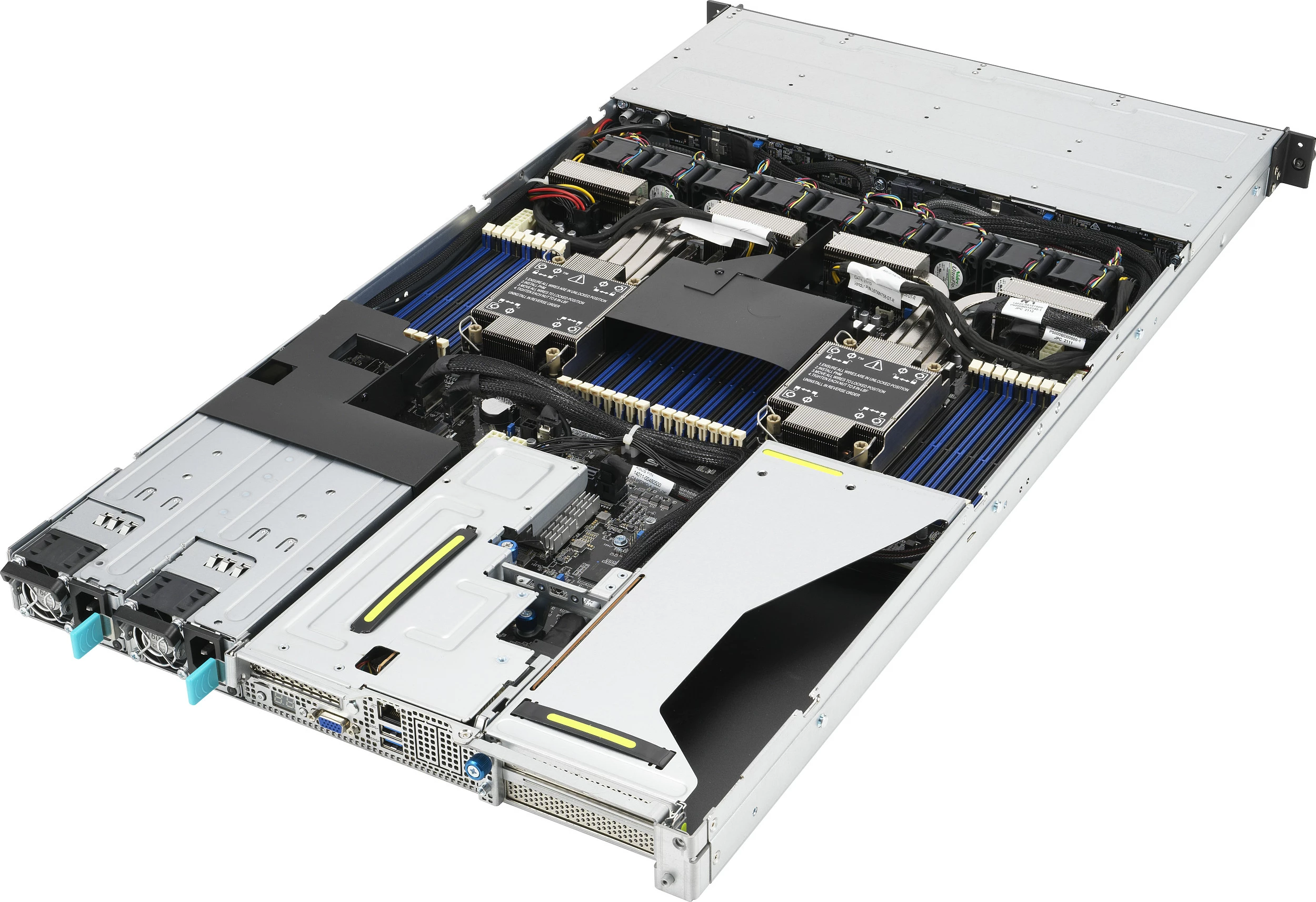Server ASUS RS700-E10-RS4U, 1U Rack, 800W, 4x NVMe, 10G, Silver