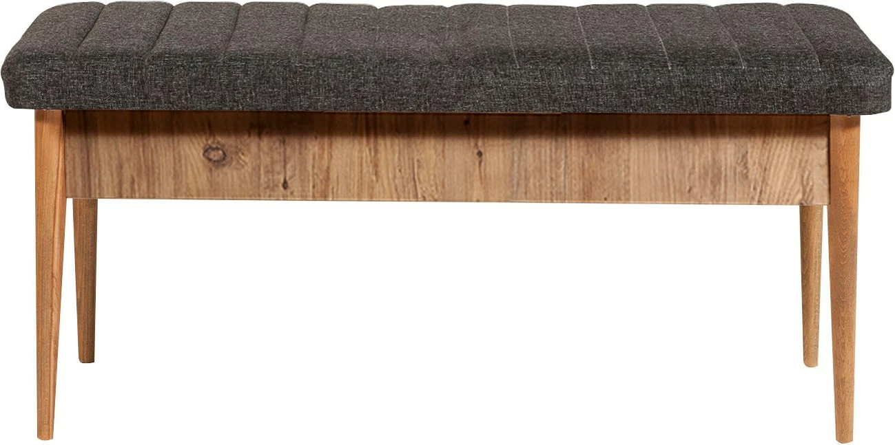 Set tavoline me karrige për ngrënie, i zgjatshëm, Skye Decor, ngjyrë pishë Atlantic, anthracite, 5 pjesë