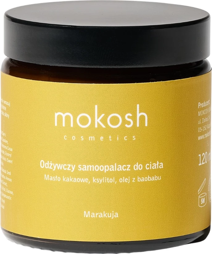 Vetë-rrezitës për trup Mokosh Maracuja 120ml për femra